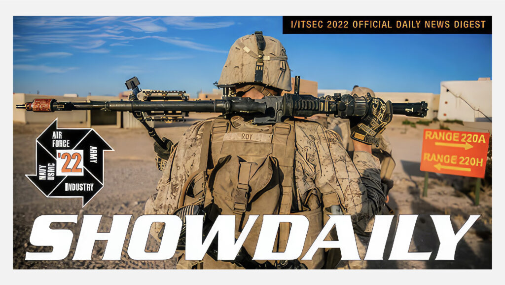 IITSEC Show Daily with soldier